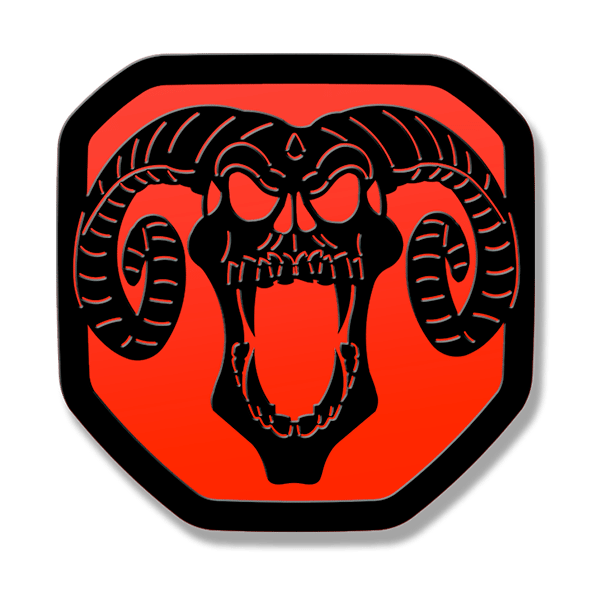 Billet Ram Skull Tailgate Emblem 2019-up Ram 1500 - Click Image to Close